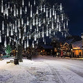 Weepong Meteor Shower Lights, Christmas Decorations Outdoor 32 Tubes White by Weepong