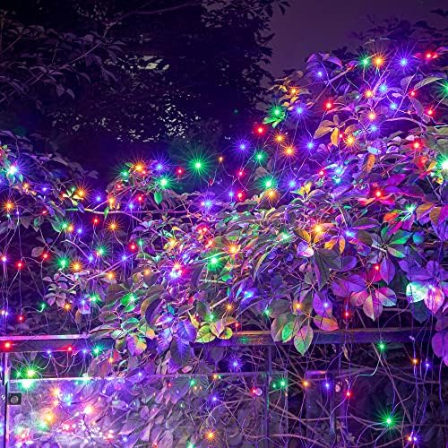 AWQ 360 LED 13.1ftx6.6ft String Lights Net Mesh Lights Christmas Multicolor - Image 4