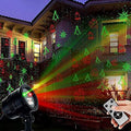 Christmas Laser Lights, Projector Lights Landscape Spotlight Red and Green Star Show with Christmas Decorative Patterns for Indoor Outdoor Garden Patio Wall by YINUOLIGHT