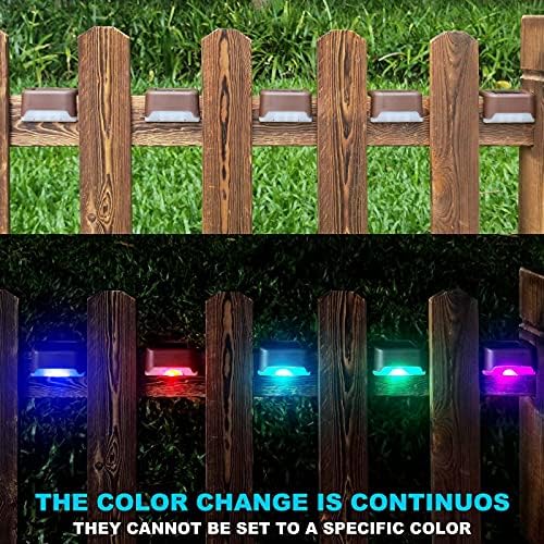 DenicMic 16 Pack Solar Deck Lights Outdoor Waterproof Color Changing LED - Image 5