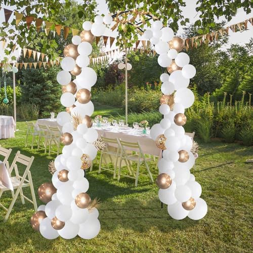 Garden Arch Trellis for Climbing Plants Outdoor - Height: 94.5", Length: 55", Sturdy Metal Garden Arbor with Rust-Proof Coating, Garden Arch for Wedding Decorations and Balloon Arch Stand - Image 7