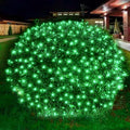 Dirnun Led Christmas Net Lights Green Outdoor Christmas Lights 160LED 5ftx7ft, Waterproof Outdoor Indoor Fairy Mesh Net Light for Xmas Party, Yard, Patio, Trees, Shrubs, Bushes Decorations by DIRNUN