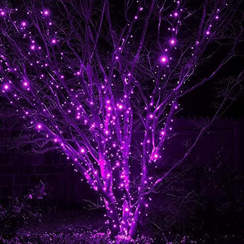 DAZZLE BRIGHT Halloween 300 LED String Lights, 100FT Connectable String Lights with 8 Lighting Modes, Halloween Decorations for Party Carnival Supplies, Indoor Outdoor Yard Garden Decor (Purple) - Image 6