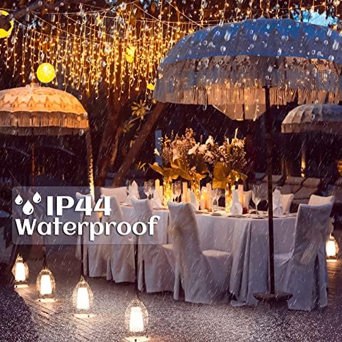 Icicle lights for Outside Christmas Lights Outdoor 33ft 400 LEDs Warm White - Image 6