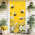 Front Door Covers Decorative, Spring Flower Design Door Curtain 70.8 x 35.4 Inch for Porch Outdoor Indoor Home Decor (Colorful-233) by AOHMPT