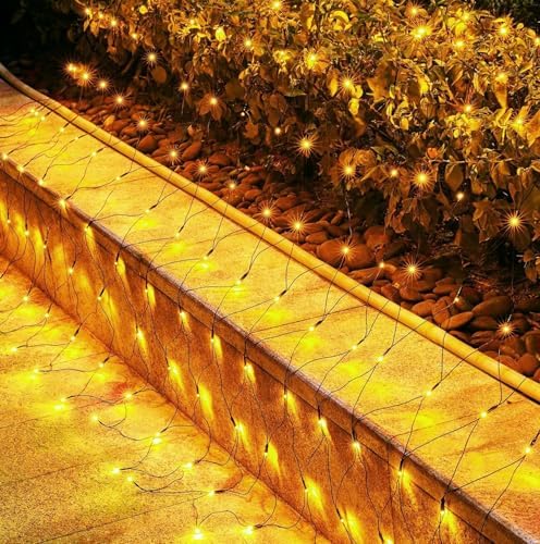 12×5FT 360 LED Christmas Net Lights Outdoor Mesh Lights Waterproof IP65 by Brightown