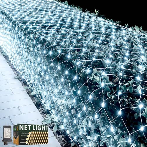 LitHome 21FT x 5FT Christmas Net Lights Outdoor Mesh Lights Connectable by LitHome