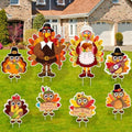 8PCS Thanksgiving Yard Signs with Stakes, Thanksgiving Decorations Outdoor by Lairyan