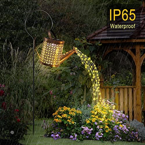 Watering Can with Lights,Solar Lanterns Outdoor Hanging Waterproof Garden Decor,Solar Outdoor Garden Decorative,Decorations for Lawn Path Patio (1) - Image 3