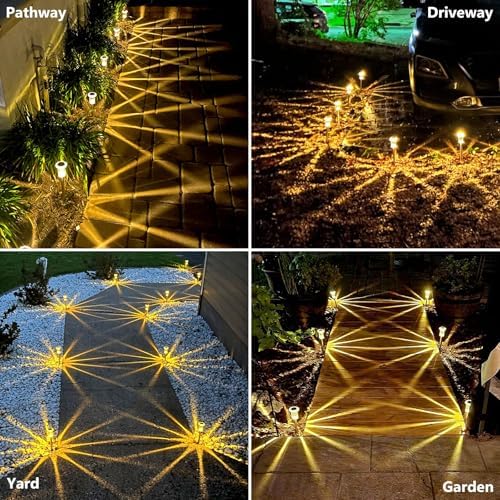 15 Pack Solar Lights Outdoor Waterproof Pathway Lights, Warm White - Image 4