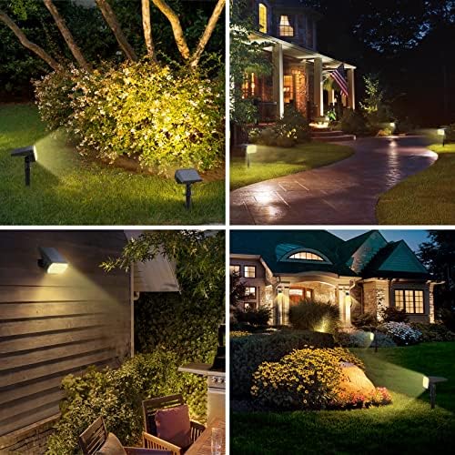WELALO Solar Light Outdoor, IP68 Waterproof, 65 LED, Warm White, 2 Pack - Image 2