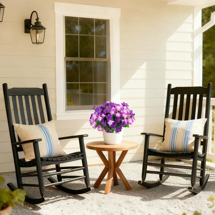 Fake Artificial Flowers for Outdoors 6 PCS Azalea Bouquet Silk Flowers for Outside UV Resistant Faux Flowers Plants for Outdoor Planters Realistic Spring Home Front Door Patio Garden Porch Decor - Image 7