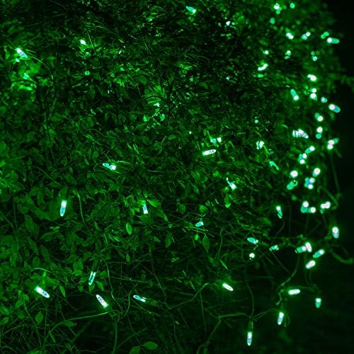 Wintergreen Lighting 100 M5 Green LED Net Lights, 4 x 6 ft Green Wire Outdoor Holiday Bush & Hedge Lighting for Christmas Displays, Commercial Grade - Image 5