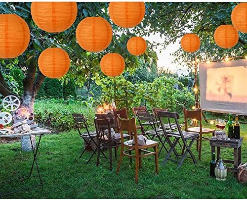 BEISHIDA Orange Paper Lanterns 10Pcs 4/6/8/10/12 Inch Round Chinese Lamp - Image 4