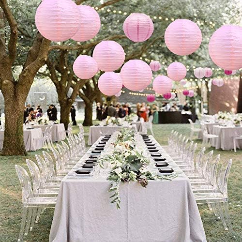 BEISHIDA Pink Paper Lanterns 10Pcs 4/6/8/10/12 Inch Round Chinese Lamp - Image 4