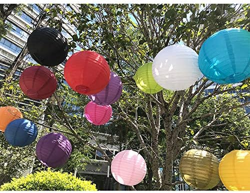 BEISHIDA Pink Paper Lanterns 10Pcs 4/6/8/10/12 Inch Round Chinese Lamp - Image 5