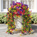 ColoPlay 2PCS Artificial Hanging Flowers for Outdoors Faux Plants by ColoPlay