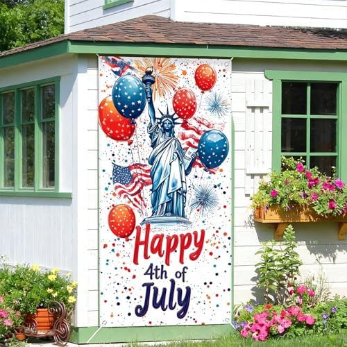 Patriotic Welcome Door Cover, 70.86" X 35.43" Door Banner - Image 5