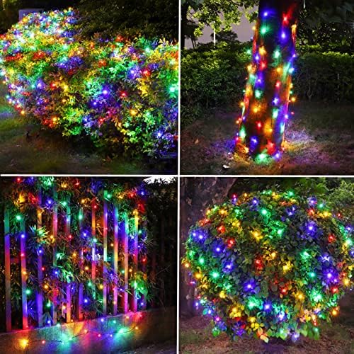 Efunly LED Christmas Net Lights for Bushes Outdoor,100 LED 5ftx5ft Waterproof 8 Modes Connectable Mesh Lights for Bushes,Garden,Yard,Trunk,Outdoor Christmas Decorations - Image 5