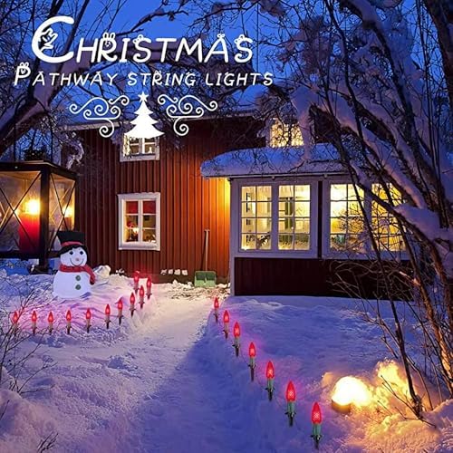 100 Pack Christmas Light Stakes, 4.5 Inch Lighting Stakes for C7 C9 Christmas Lights Outdoor, Yard Stakes,Garden,Lawn,Pathway, Patio, Path, Walkway, Christmas Decoration Green - Image 6