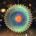 Wind Spinner, Mandala Circle Wind Spinners Outdoor Garden Decor by GOOLLYRUSIM