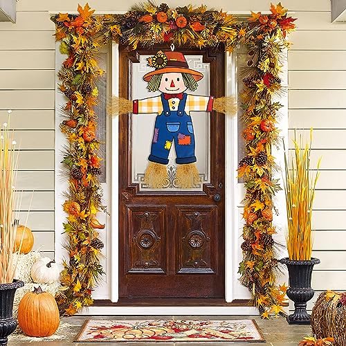Fall Scarecrow Garden Flag Outdoor Decorations for Outside Double-Sided Printed, Yard Flags House Banner Yard Sign Autumn Winter Thanksgiving Seasonal Decoration 27x 24 Inch - Image 3