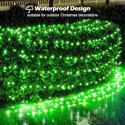 BlcTec Outdoor Christmas Lights 360 LED 9.8ft x 6.6ft Christmas Net Lights with 8 Modes, UL Certified, Timer, Connectable, Waterproof for Trees, Bushes, Shrub, Yard Outdoor Xmas Decorations, Green - Image 3