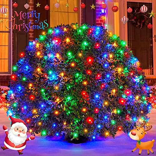 JMEXSUSS 360 LED Christmas Net Lights, Multicolor, 12ft x 5ft by JMEXSUSS