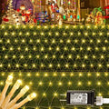 HEYFUNi 360 LED Christmas Net Lights Plug in, 13FT x 5FT Warm White by HEYFUNI