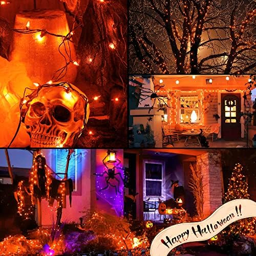 Hopolon 13FT 50 Orange Halloween Incandescent Mini String Lights 2 Pack - Image 7