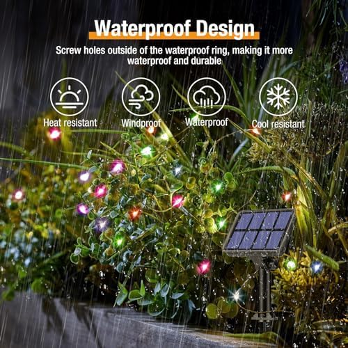 btfarm Solar String Lights Outdoor, 33 FT 80LED Fairy Lights - Image 2