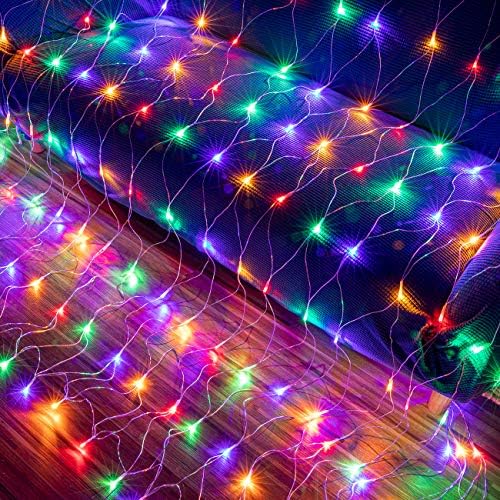 AWQ 200LED 9.8ftx6.6ft String Net Mesh Lights for Christmas Multicolor - Image 2