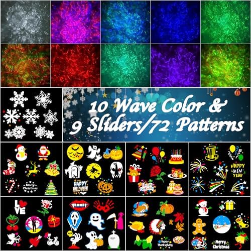 Nazuwke Halloween Christmas Projector Lights Outdoor, Holiday Projection - Image 2