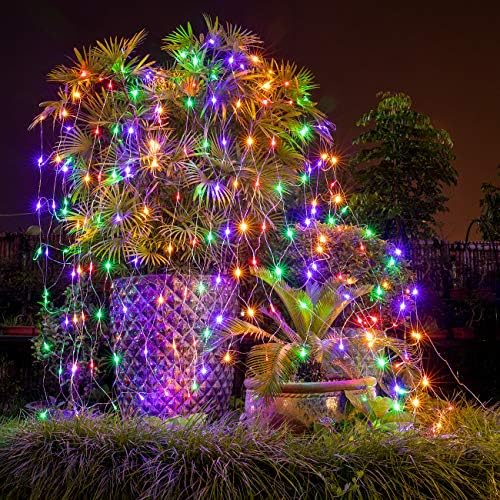 AWQ 200LED 9.8ftx6.6ft String Net Mesh Lights for Christmas Multicolor - Image 4