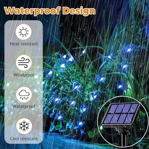 btfarm 2 Pack Solar String Lights Outdoor, Total 66FT 160LED Fairy Lights - Image 2