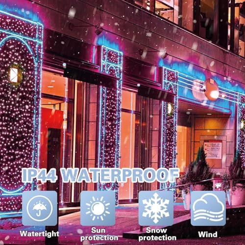 LAMPHOME 500 LED Pink String Lights, 165FT Plug in Waterproof with 16 Twinkle Modes, for Valentine’s Day, Easter, Mother’s Day, Christmas Decor, Indoor Outdoor Bedroom Yard Wedding Decoration - Image 6
