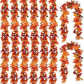 CQURE 8 Pack Fall Leaf Garland, Total 47.2Ft Artificial Fall Maple Leaves Autumn Vines Garland Thanksgiving Decor for Home Fireplace Party by CQURE
