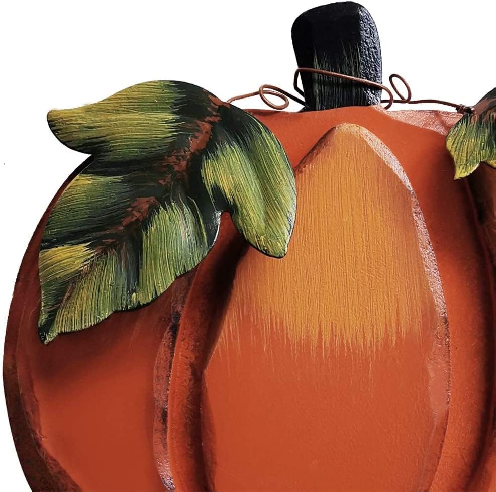 Wood Pumpkin Decor Outdoor Fall Decorations Table Sign Centerpieces Flat - Image 5