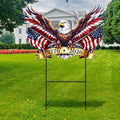Amyhill 4th of July Outdoor Decor Patriotic Garden Metal Stakes by Amyhill