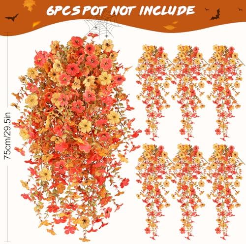 Artificial Fall Flowers for Outdoors UV Resistant Autumn Decor - Image 3