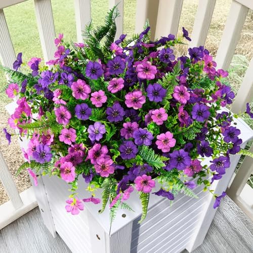 Hommyea Artificial Fake Flowers Plants for Outdoors Silk Spring Home Decor by HommyeaArtificialFlowers