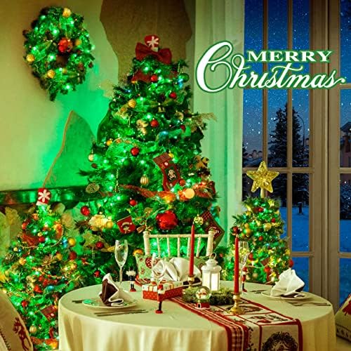 JMEXSUSS 91.5ft Connectable 250 LED Green Christmas String Lights Indoor - Image 4