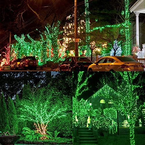 Christmas String Lights, 150 Count 33 FT Incandescent Mini Green Wire Fairy Light, 120V UL Certified Connectable St Patricks Day Tree Lights for Patio, Holiday, Party, Outdoor Indoor Decoration, Green - Image 6
