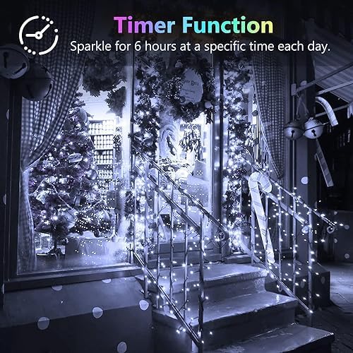 3 Pack 60 LED Fairy Lights Battery Operated with Remote, 20 FT Cool White - Image 7