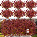 Alupssuc 48 Bundles Artificial Fall Flowers, UV Resistant Faux Mums Porch by Alupssuc