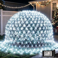 300 LED Net Lights for Bushes, 14.8ft x 5ft 8 Modes Christmas Outdoor Mesh Lights Connectable, Waterproof Decorative String Light Plug in for Xmas Tree Garden Wedding Party (Clear Wire, White) by Lovelite