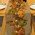 Artgar Fall Maple Leaf Garland, 9 Ft Fall Decor Garland with 30 Warm Lights by ArtgarArtificialPlantDecorations