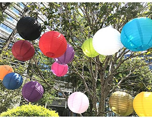 BEISHIDA Black Paper Lanterns 10Pcs 4/6/8/10/12 Inch Round Chinese Lamp - Image 6