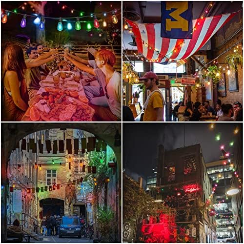 Multicolor String Lights 100FT Colored Bistro Lights - Image 4