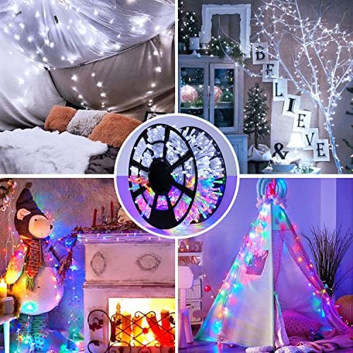 JMEXSUSS 500 LED White & Multicolor Color Changing String Lights, - Image 4